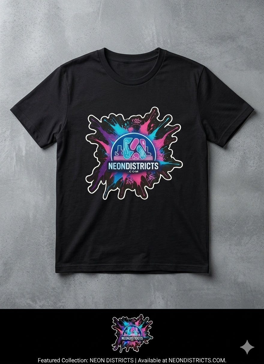 Neon Districts Official T-shirt - Neon Districts