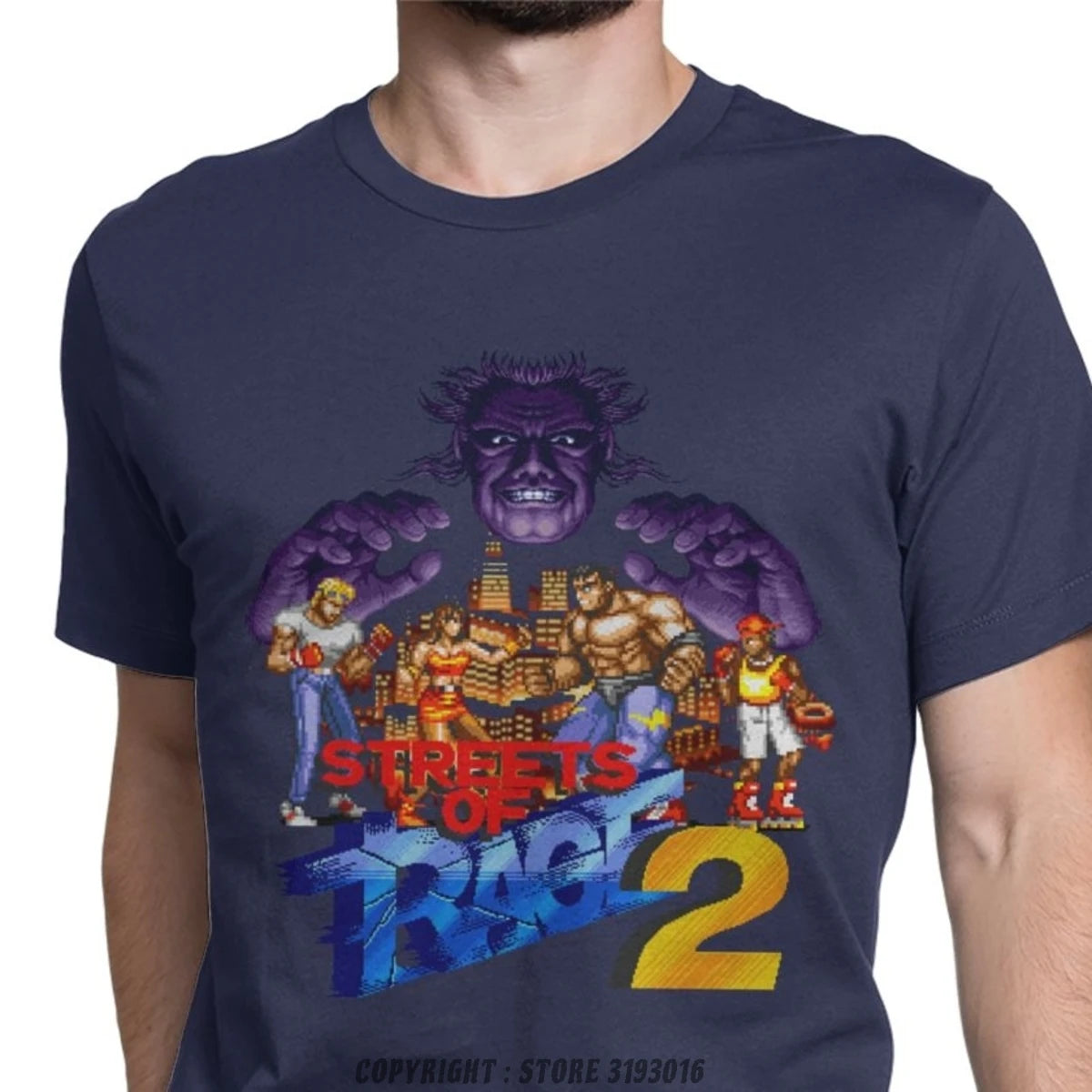 Streets of Rage — Axel & Blaze Retro Beat-Em-Up Tee - Neon Districts