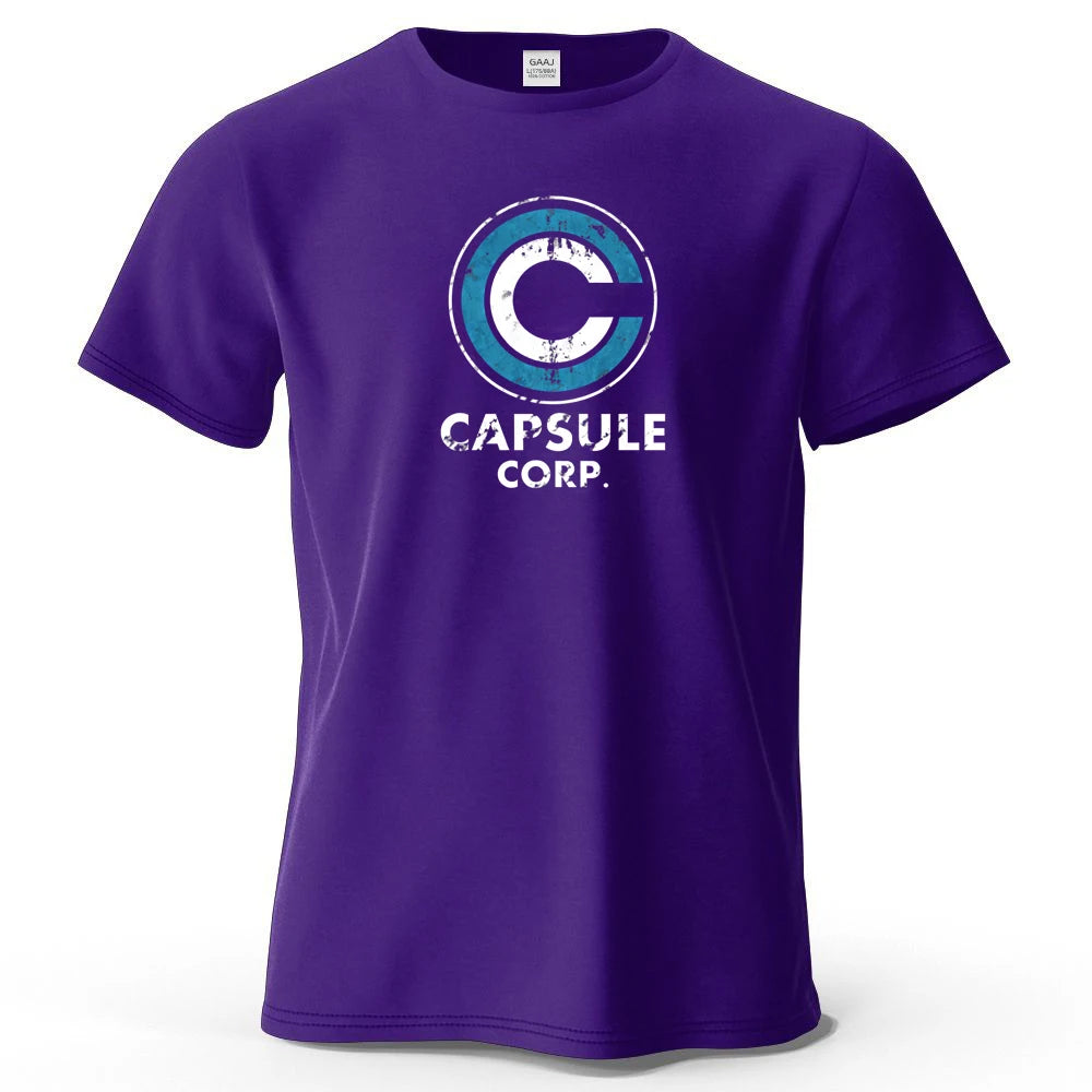 Dragon Ball — Capsule Corp Logo Streetwear Tee - Neon Districts