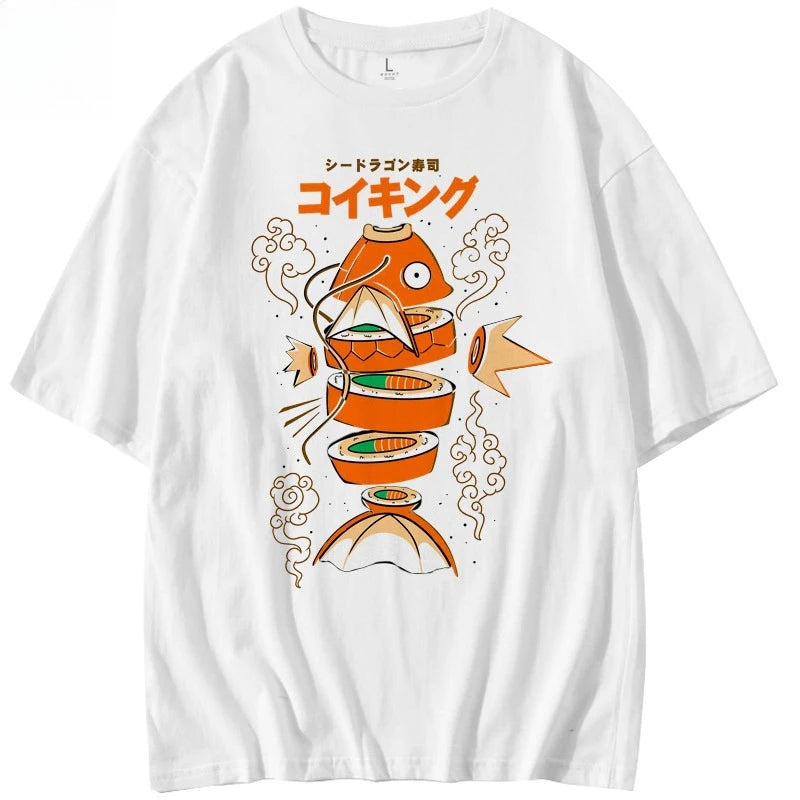 Pokémon — Magikarp Sushi Sashimi Japanese Style Tee - Neon Districts