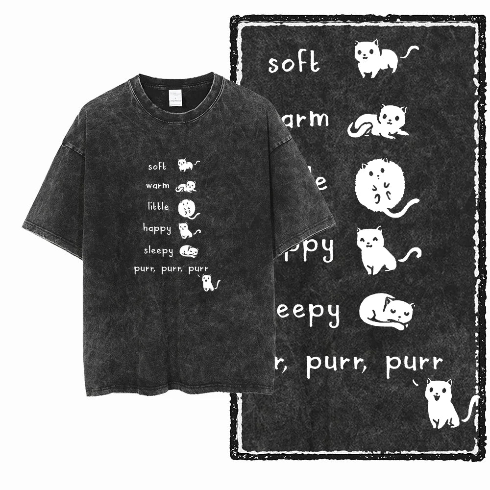 DB Cat — Acid Washed Exclusive Graphic Streetwear Tee - Neon Districts