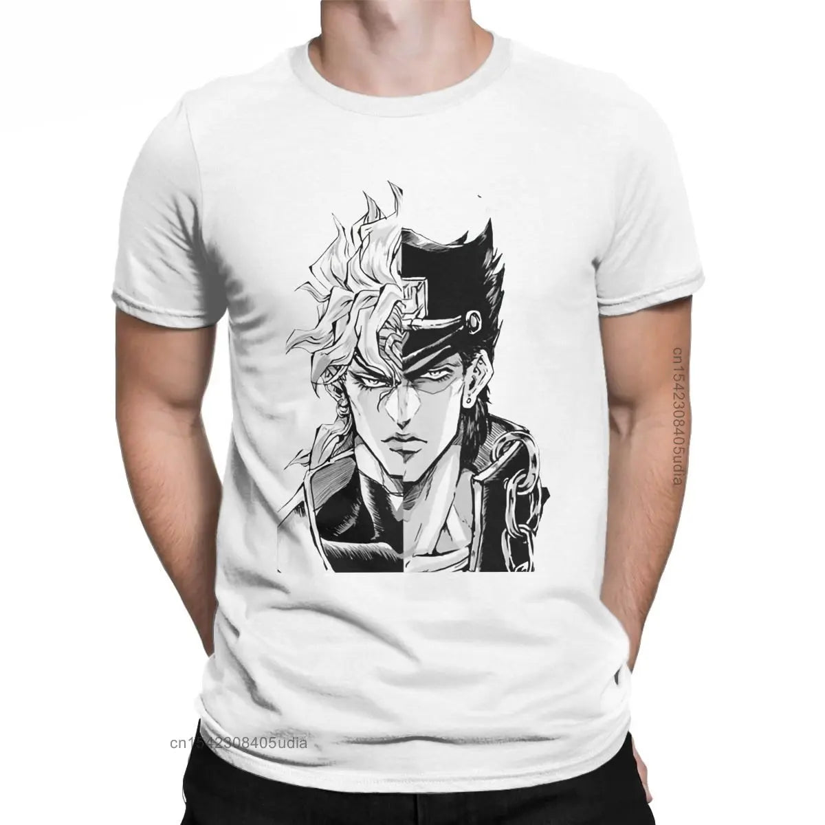JoJo's Bizarre Adventure — Dio & Jotaro Vintage Anime Streetwear Tee - Neon Districts