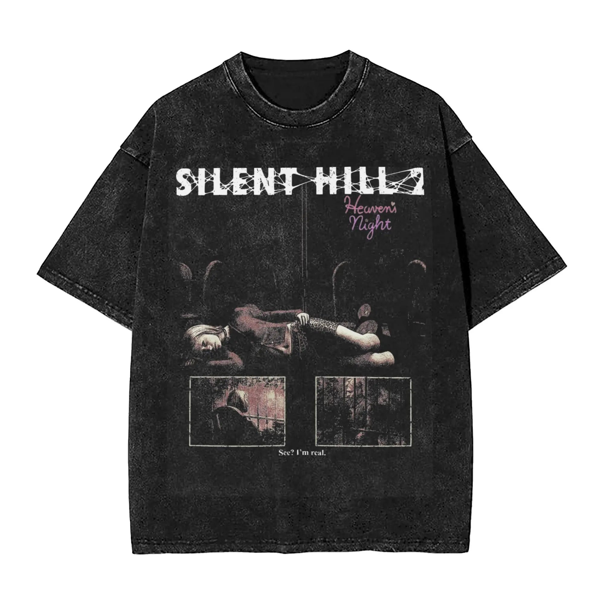 Silent Hill Heaven's Night Washed Tee – Horror Streetwear