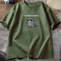 I Require Snacks — Raccoon Meme Graphic Tee - Neon Districts