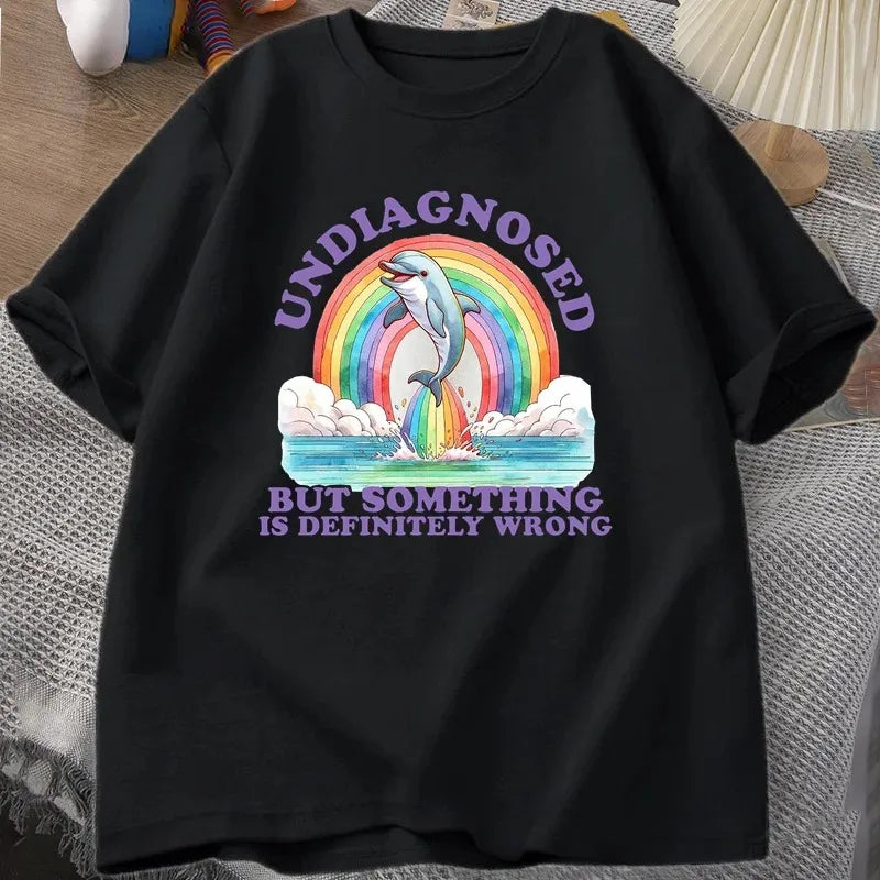 Undiagnosed But Something Is Definitely Wrong — Women's Humor Tee - Neon Districts