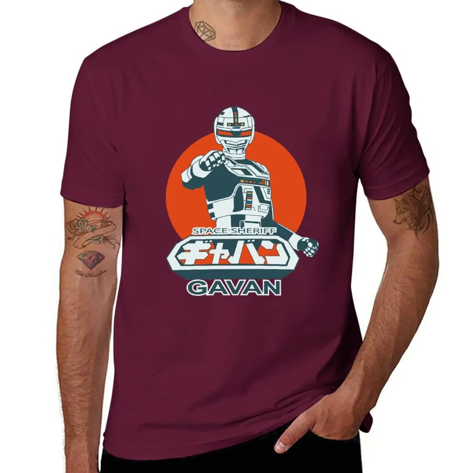 Space Sheriff Gavan — Vintage Tokusatsu Oversized Graphic Tee - Neon Districts