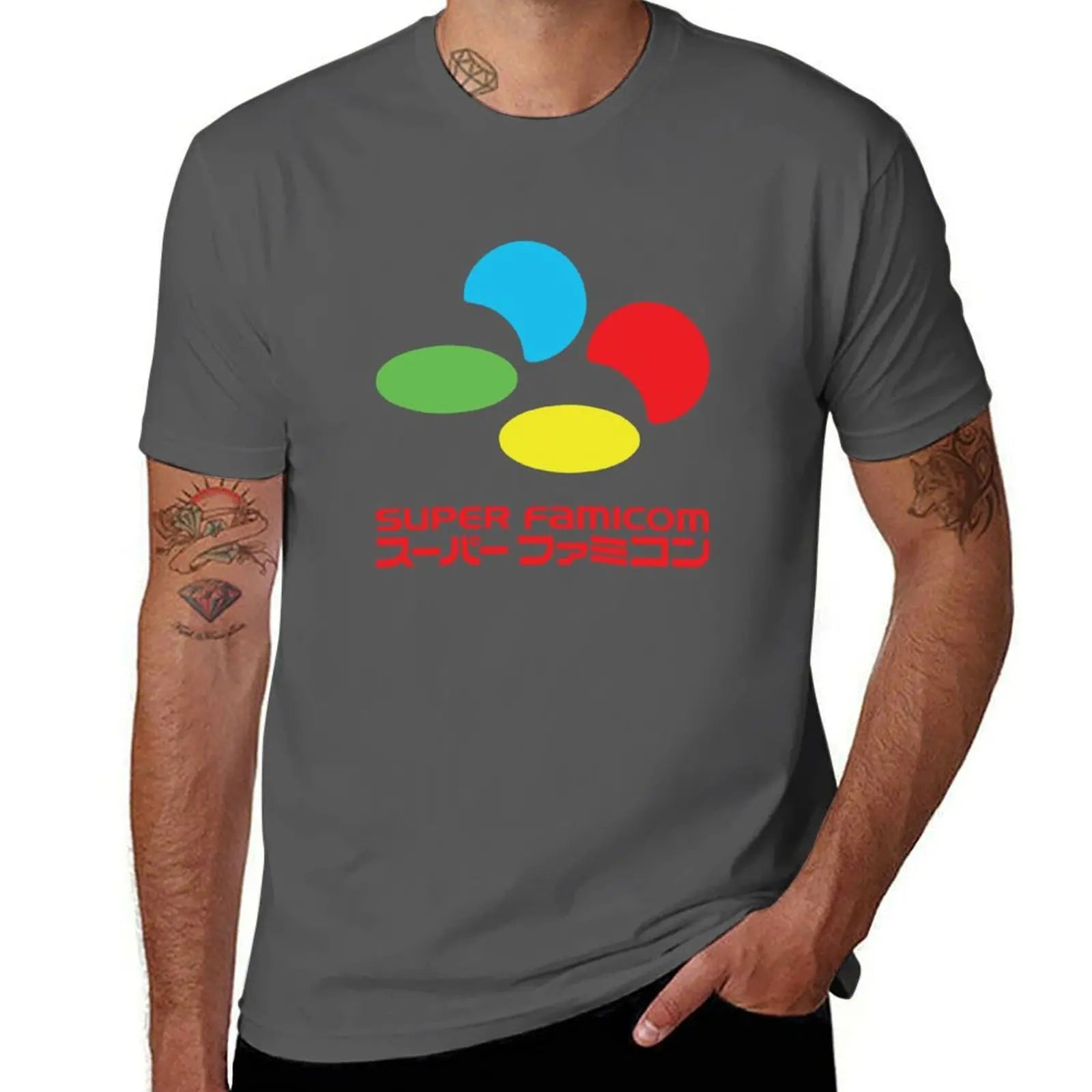 Super Famicom — Japanese Console Vintage Oversized Tee - Neon Districts