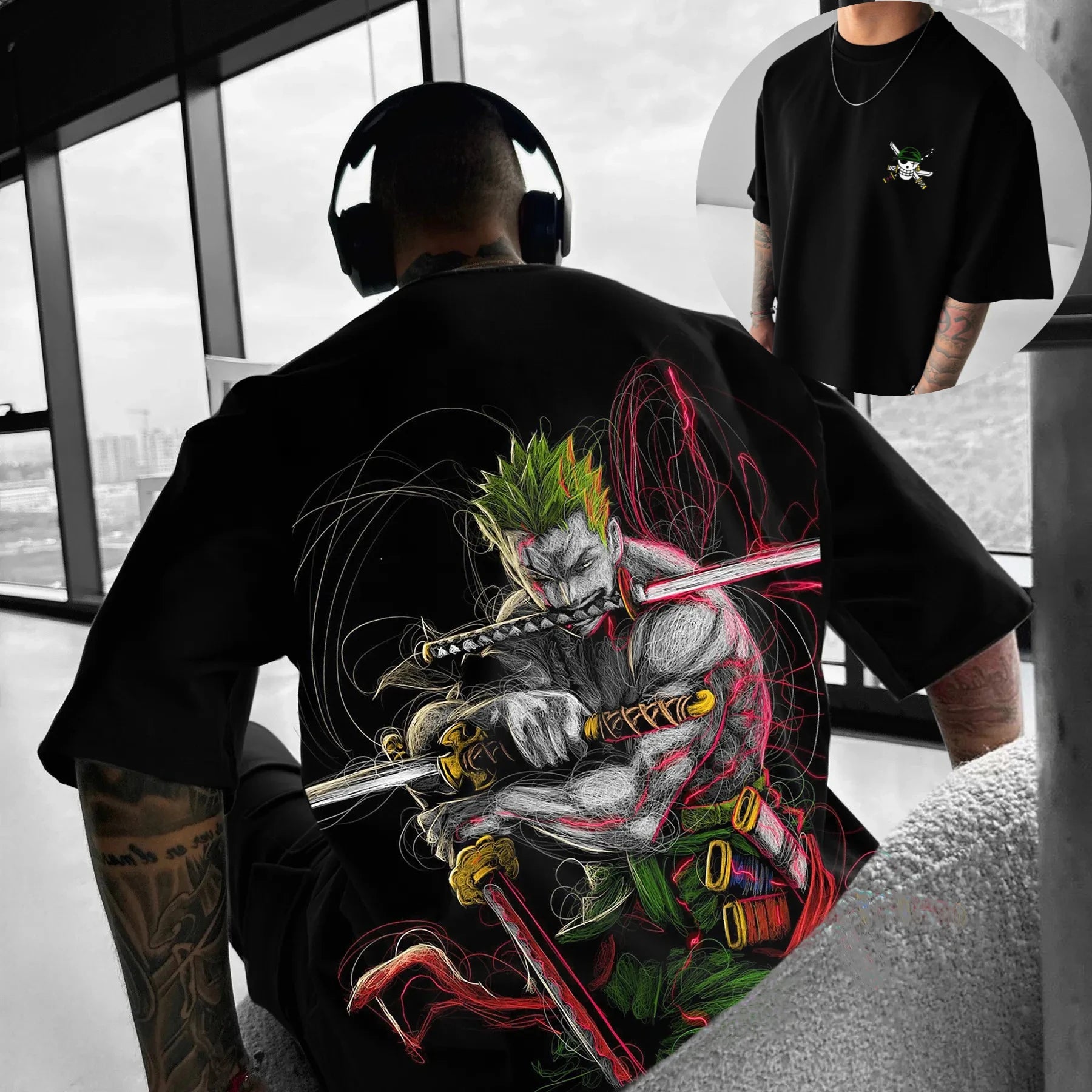 One Piece Harajuku Collab Tee - Neon Districts