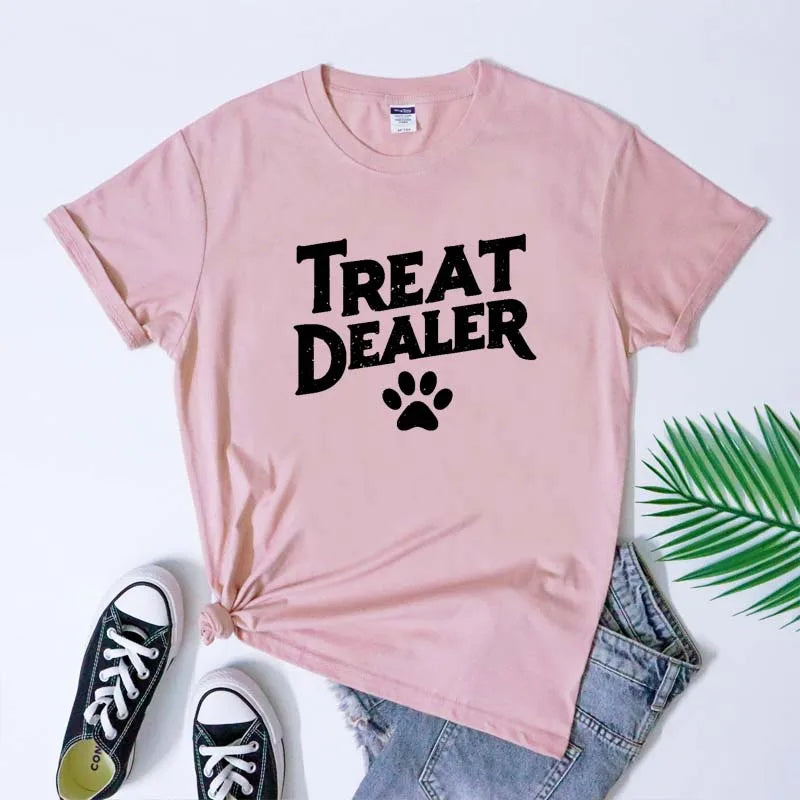 Treat Dealer Dog Mom Tee - Neon Districts
