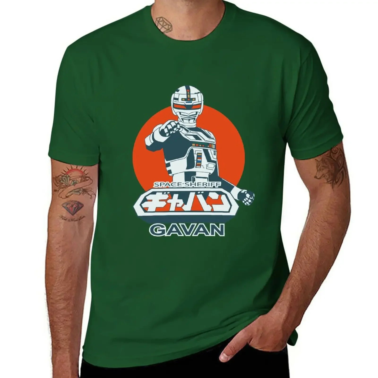 Space Sheriff Gavan — Vintage Tokusatsu Oversized Graphic Tee - Neon Districts
