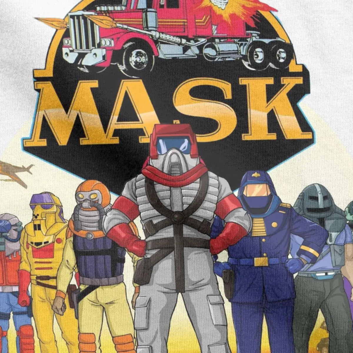 M.A.S.K. — Mobile Armored Strike Kommand 80s Cartoon Graphic Tee - Neon Districts