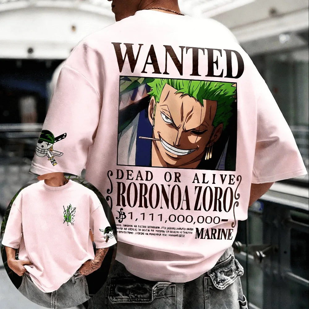 One Piece Roronoa Zoro Harajuku Tee - Neon Districts