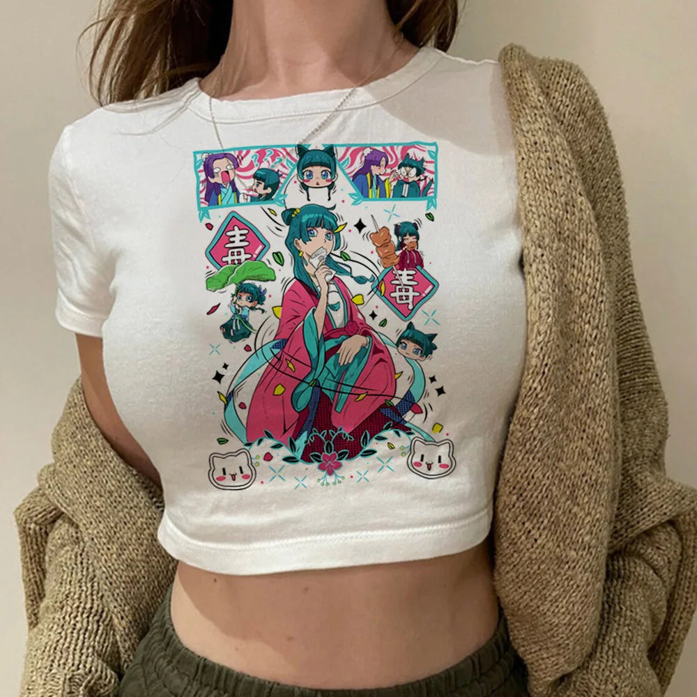 Apothecary Diaries Maomao Y2K Crop Top – Babydoll Harajuku Tee