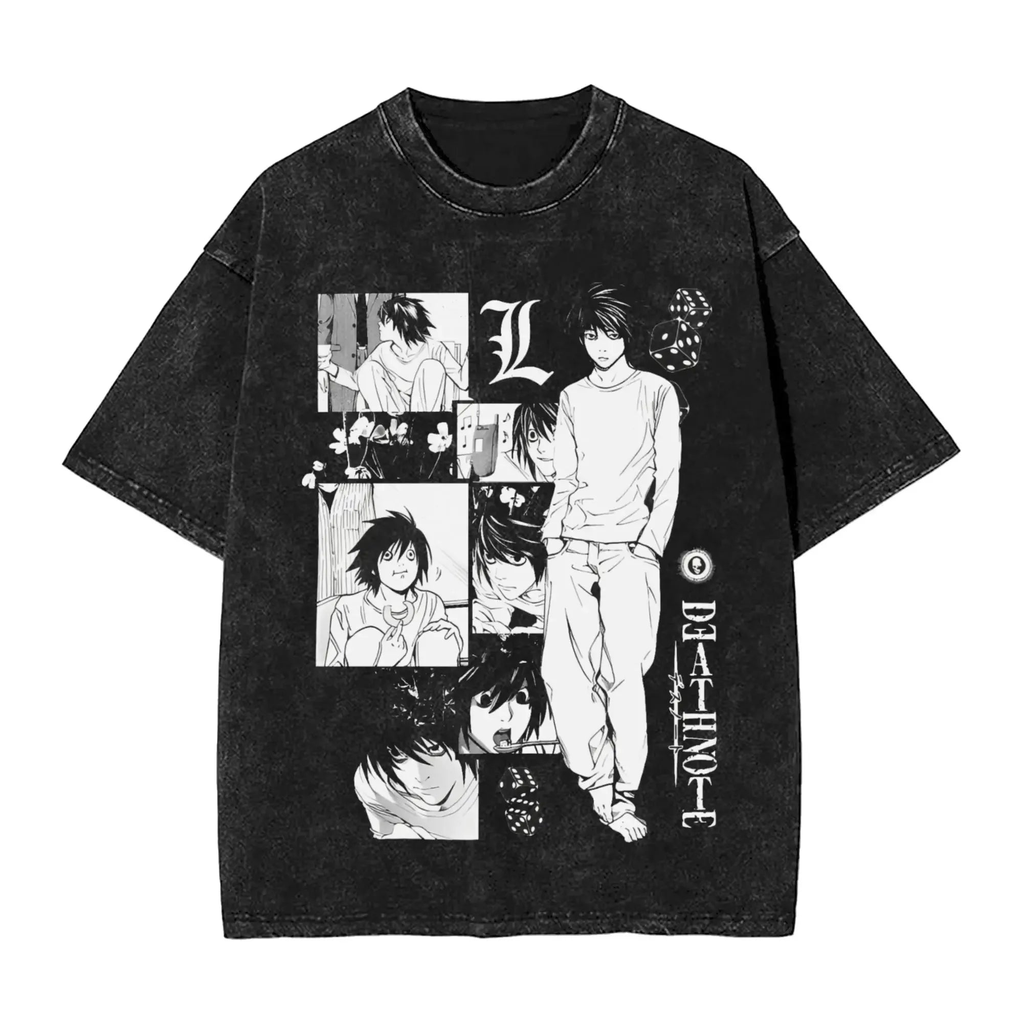Death Note — L Lawliet Washed Oversized Tee