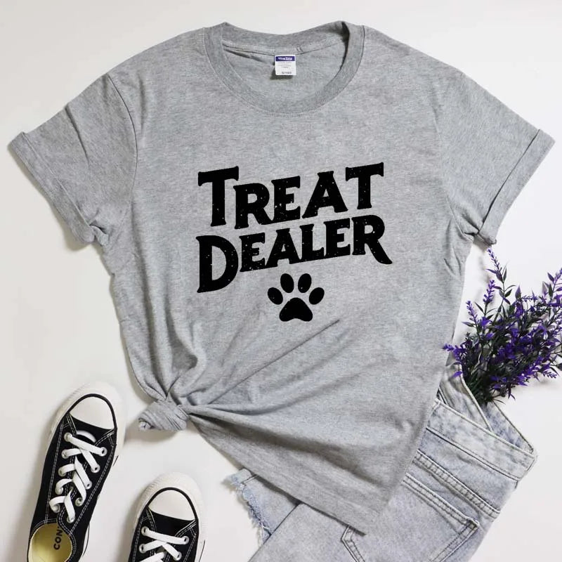 Treat Dealer Dog Mom Tee - Neon Districts