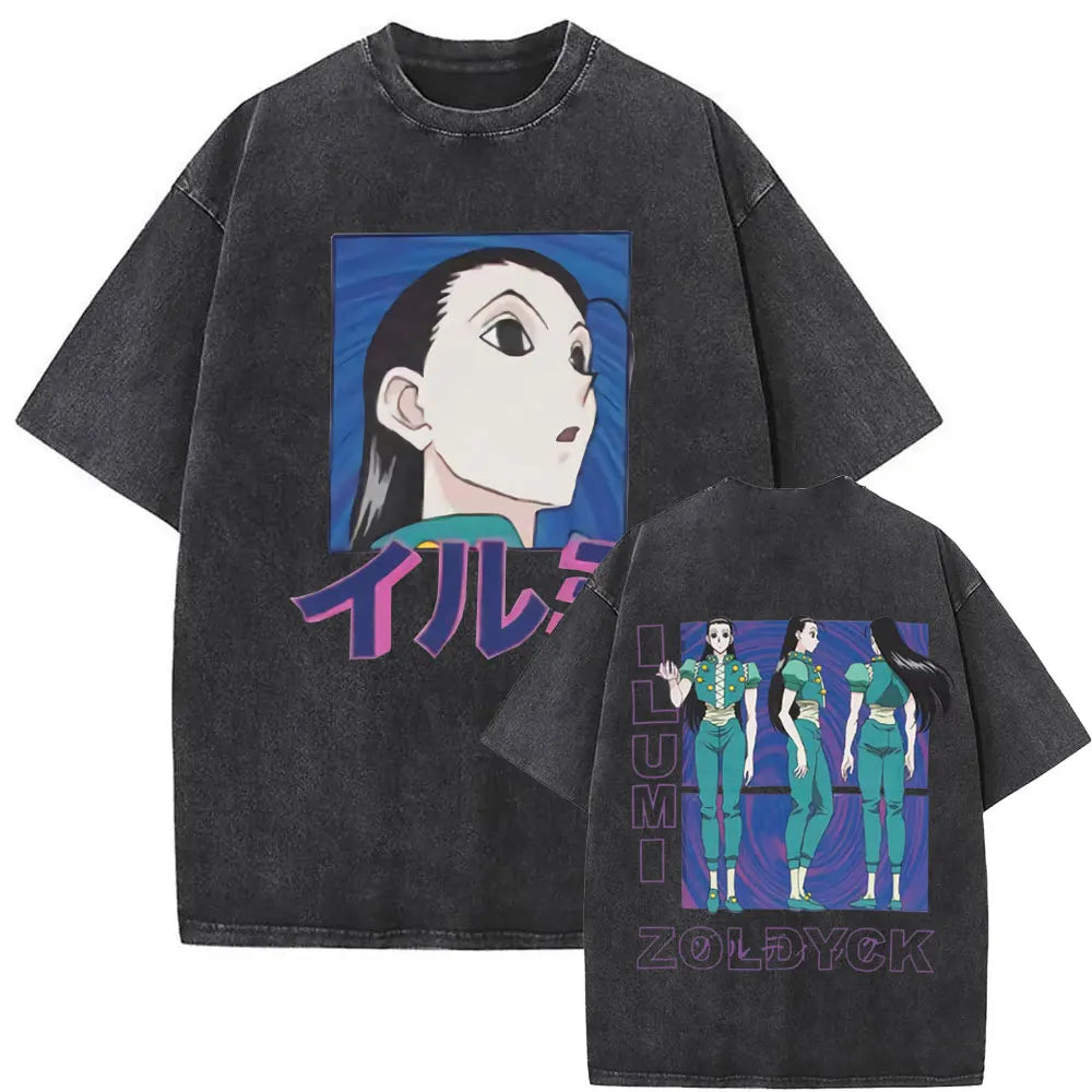 Hunter x Hunter Hisoka Washed Vintage Tee – Oversized Graphic