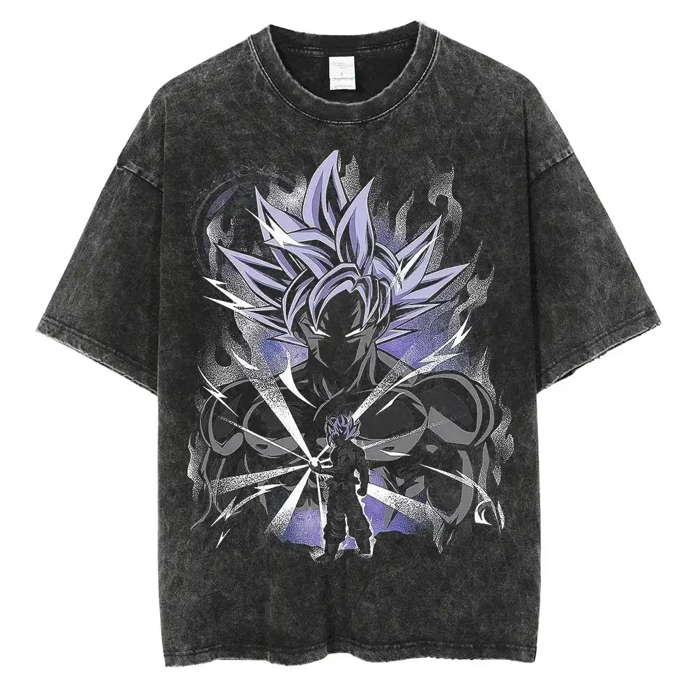 Dragon Ball Z Vegeta Vintage Wash Tee – Harajuku Sports Fit