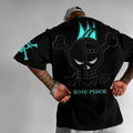One Piece — Luffy Vintage Y2K Oversized Tee - Neon Districts