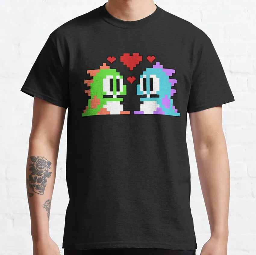 Bubble Bobble — Bub & Bob NES Arcade Retro Tee - Neon Districts