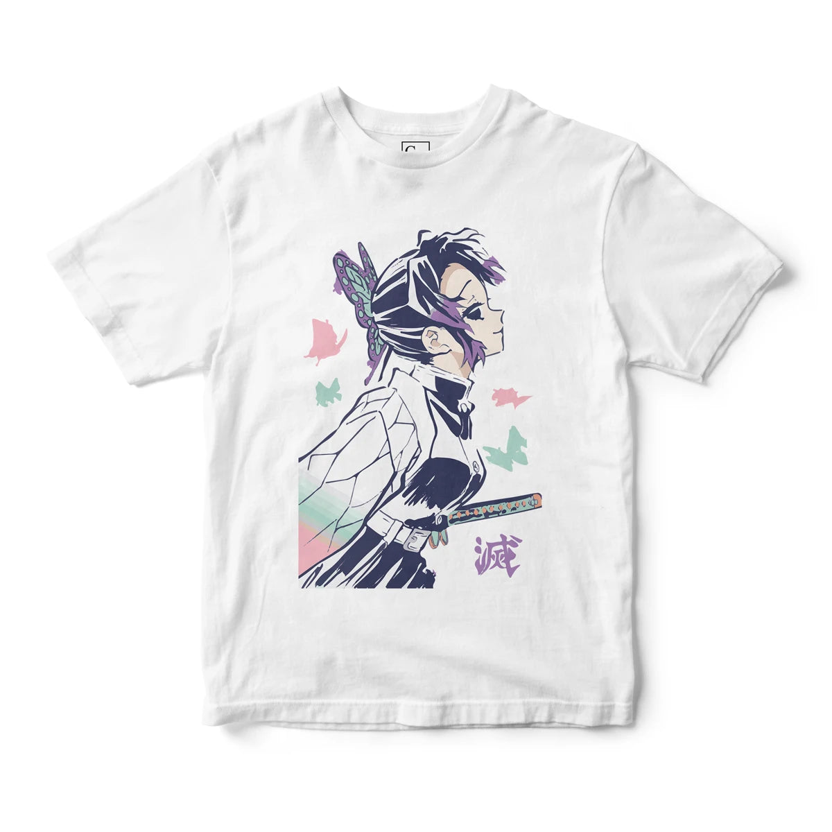 Demon Slayer Kanae Kocho Pink Tee – Soft Anime Cotton Top