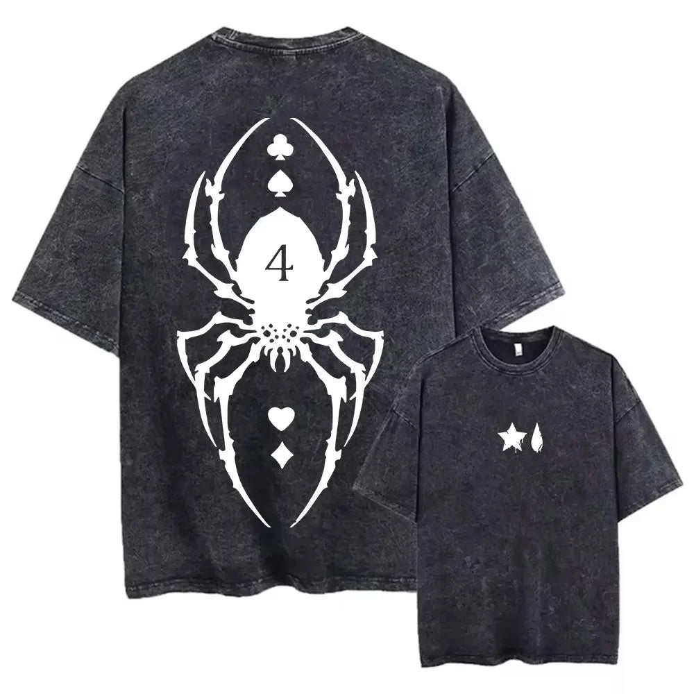 Hunter x Hunter Printed Washed Streetwear Tee