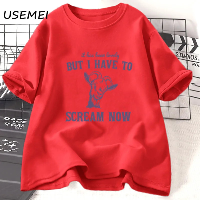 It Has Been Lovely, But I'm Going to Scream Now — Goat Women's Tee - Neon Districts