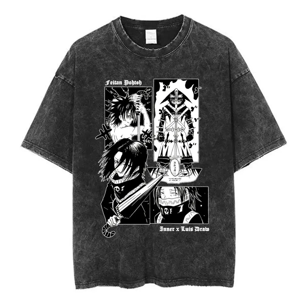 Hunter x Hunter Killua & Gon Vintage Tee – Cherry Blossom Print