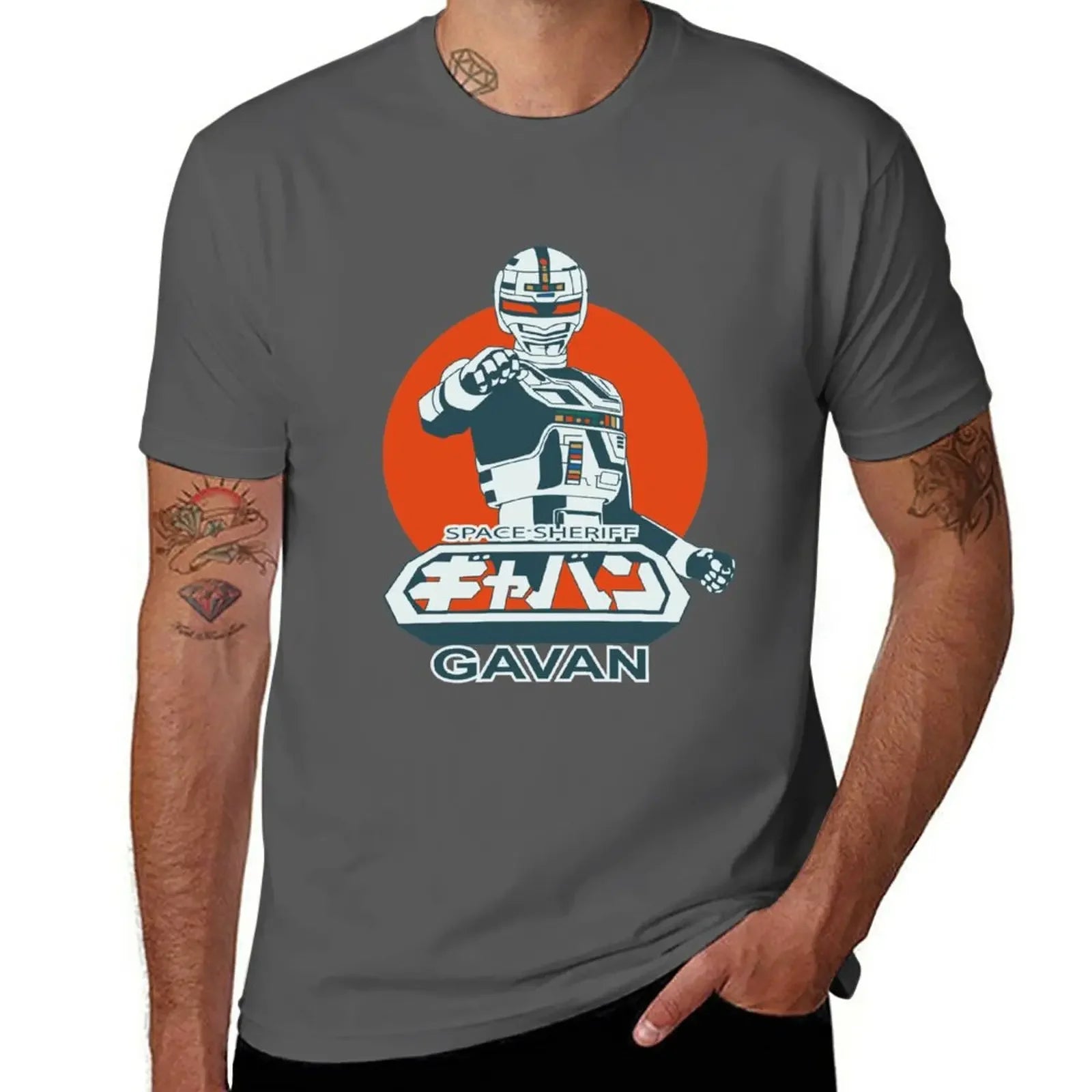 Space Sheriff Gavan — Vintage Tokusatsu Oversized Graphic Tee - Neon Districts