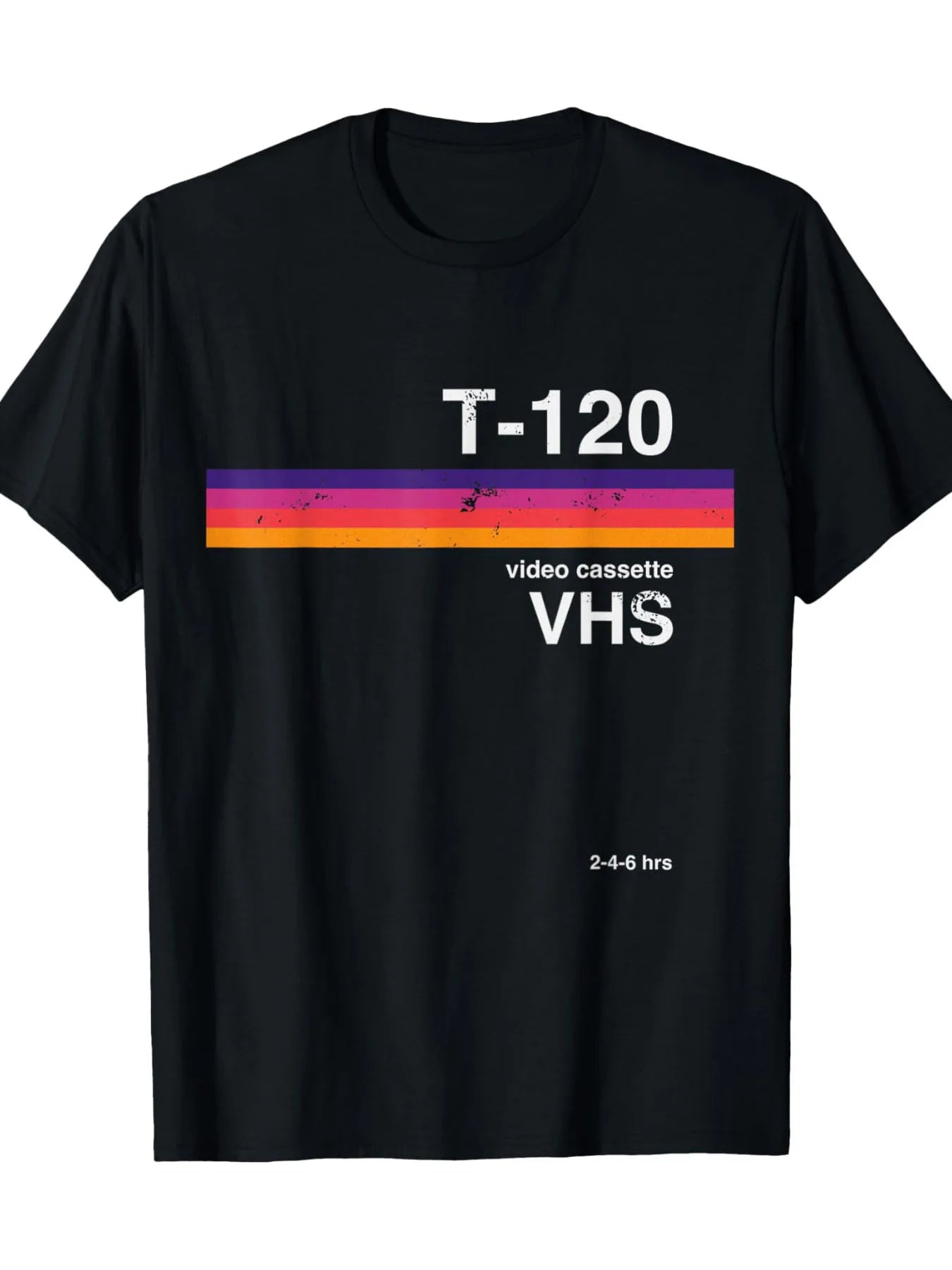 VHS — Retro Video Tape Pattern Nostalgic Tee - Neon Districts
