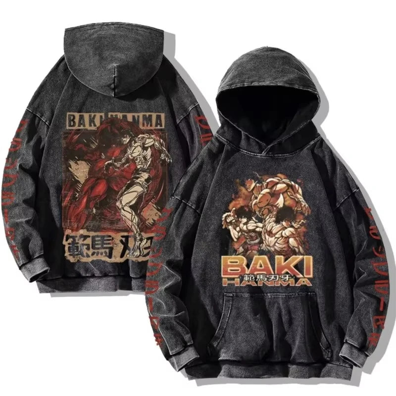Baki Hanma Anime Hoodie - Neon Districts