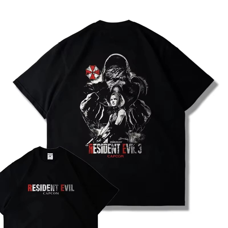 Resident Evil 4 Leon Harajuku Tee – RE4 Remastered Y2K Shirt