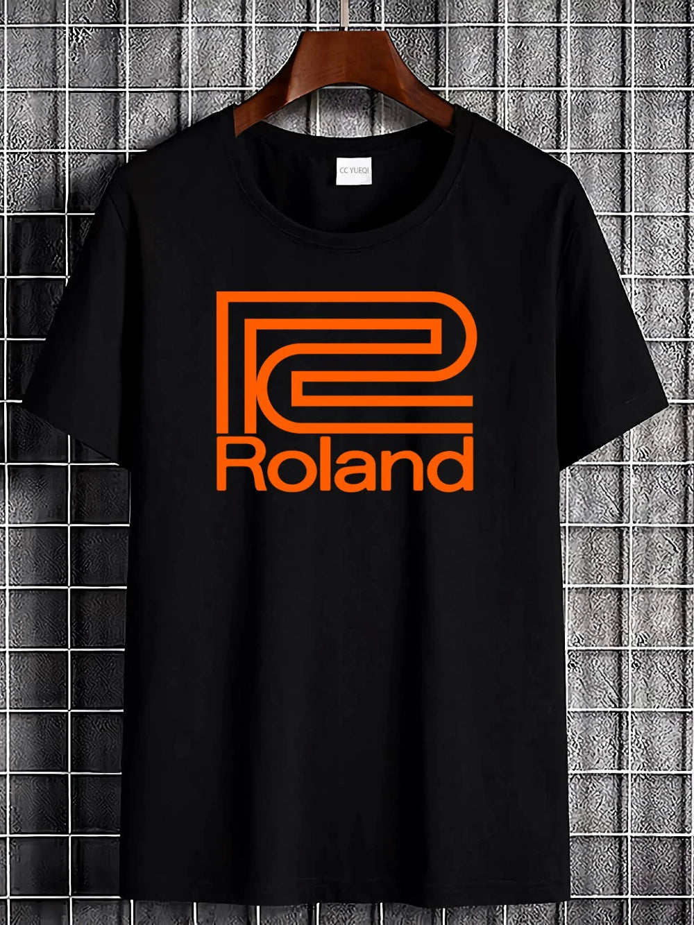 Roland Synthesizer Logo — Retro Music Streetwear Graphic Tee - Neon Districts