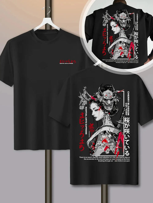Cherry Blossom Japanese Floral Street Tee - Neon Districts
