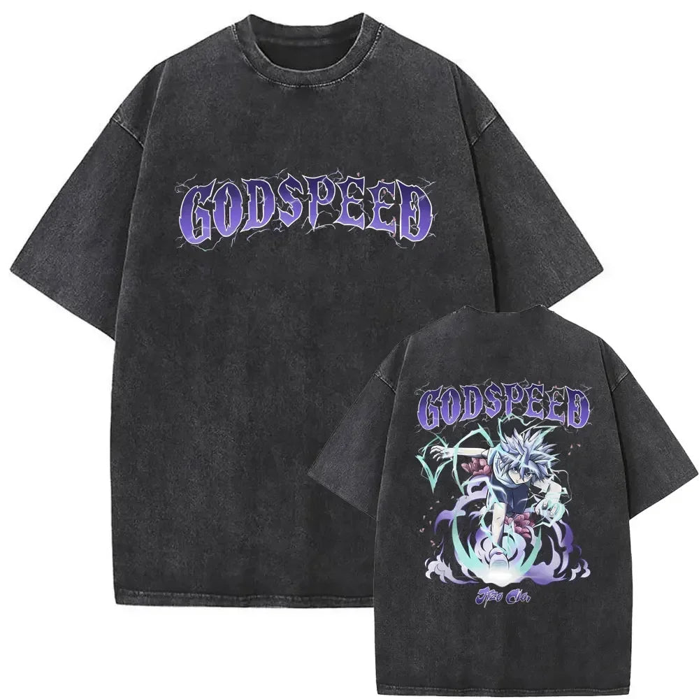 Hunter x Hunter Hisoka Washed Vintage Tee – Oversized Graphic