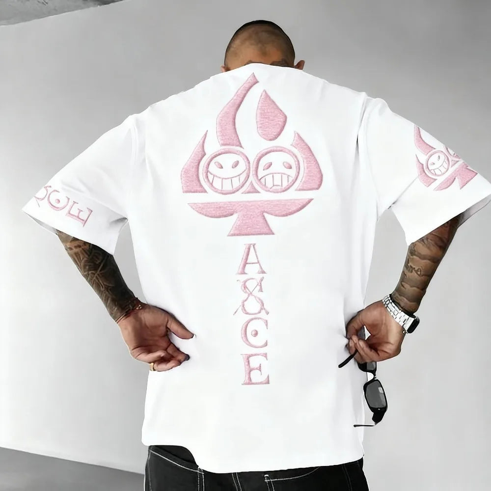One Piece — Portgas D. Ace Parent & Child Harajuku Tee - Neon Districts