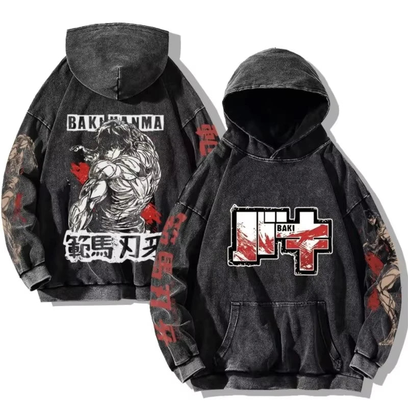 Baki Hanma Anime Hoodie - Neon Districts
