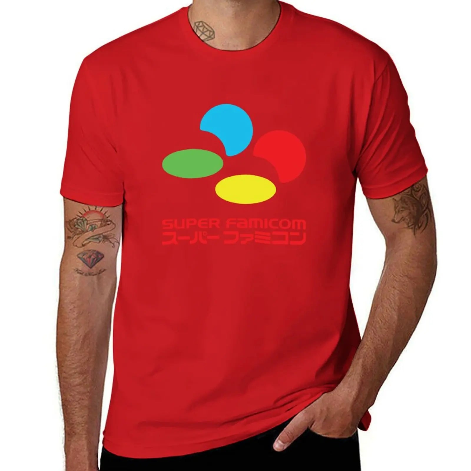 Super Famicom — Japanese Console Vintage Oversized Tee - Neon Districts