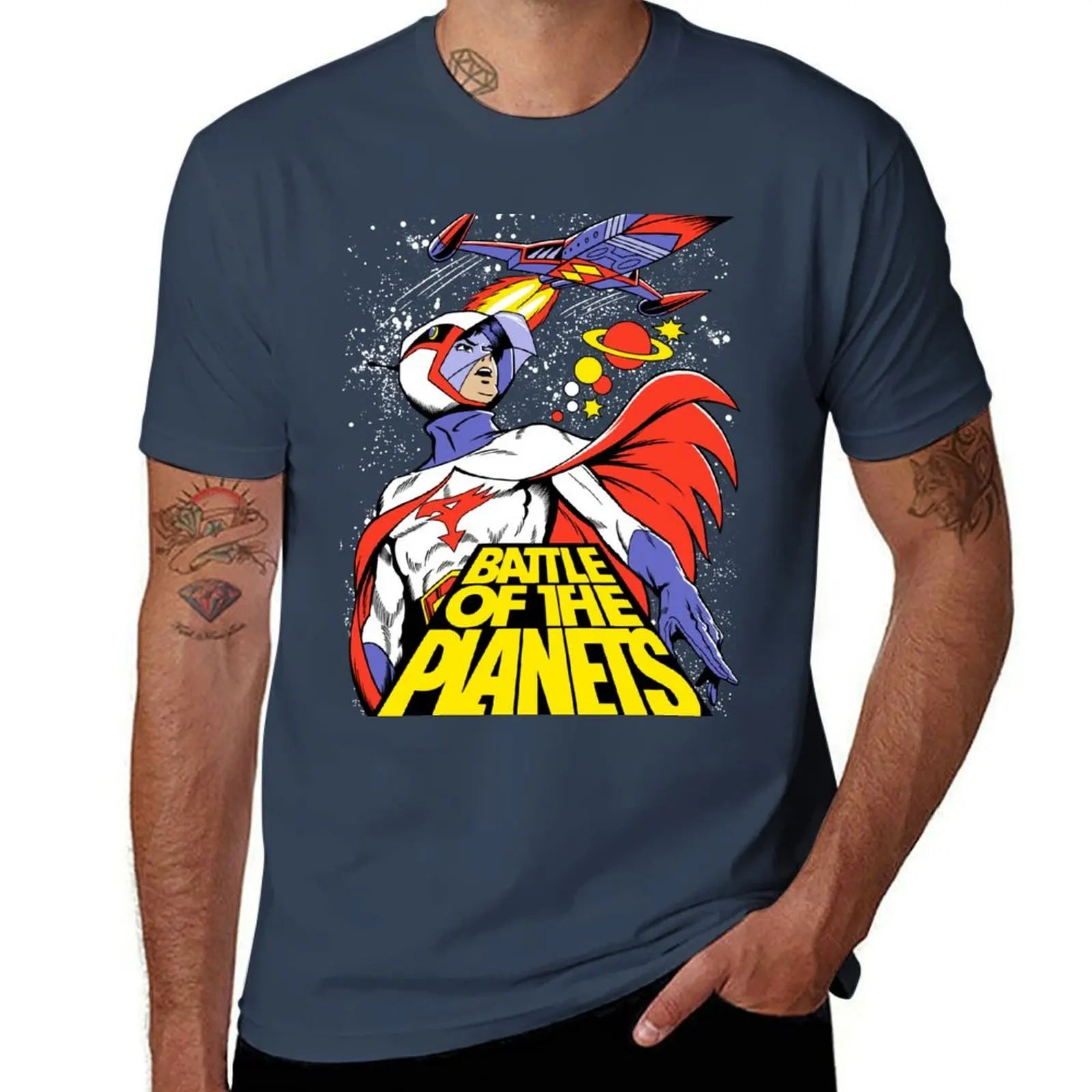Battle of the Planets G-Force Retro Anime Tee – Retro Graphic Shirt - Neon Districts