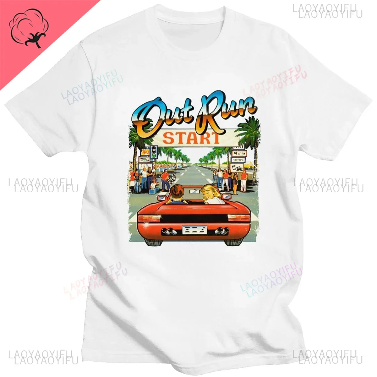 Out Run — 90s Vintage Japan Arcade Tee - Neon Districts
