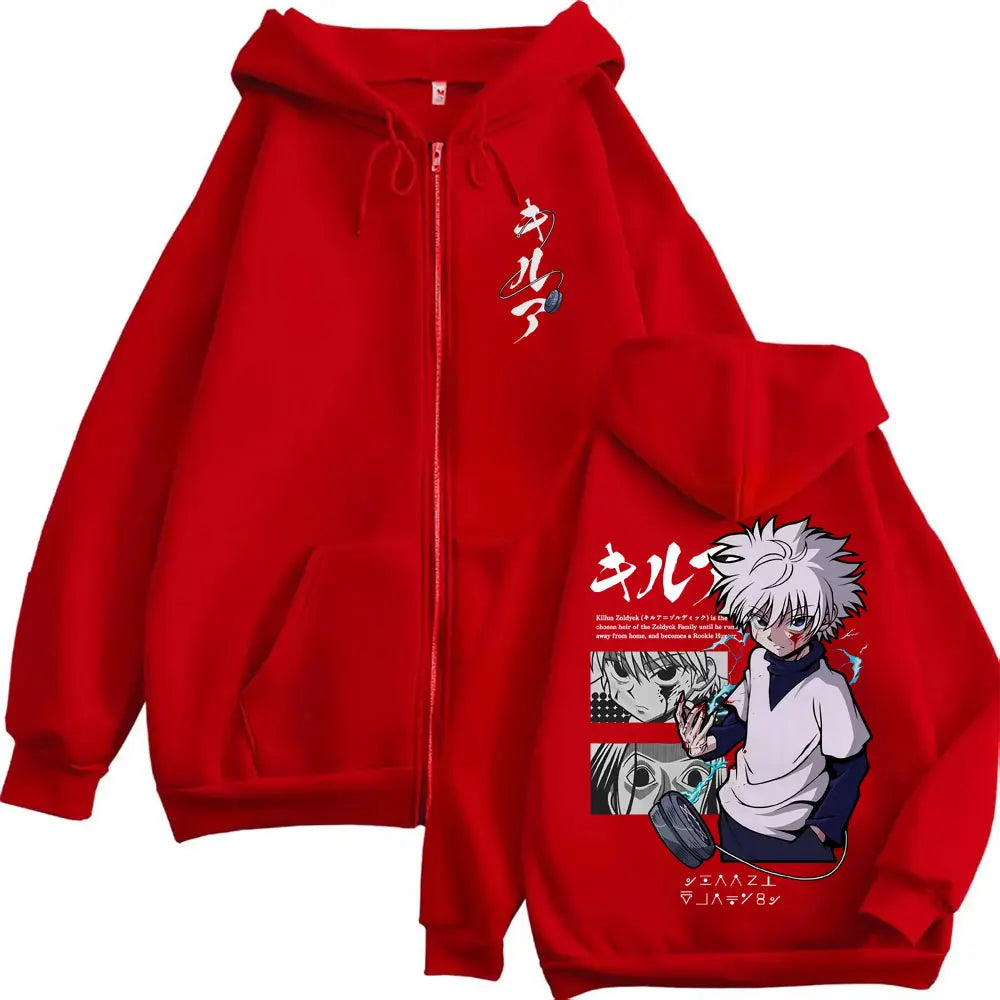 Hunter x Hunter Killua Zip Hoodie - Neon Districts