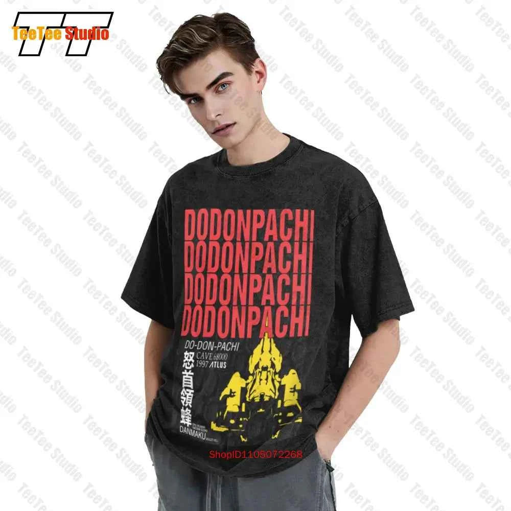 Dodonpachi Vintage Oversized T-Shirt Cave Stg Shmup Shooter NEWN