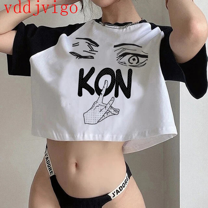 Jujutsu Kaisen Crop Top – Gojo Satoru & Itadori Gothic Tee