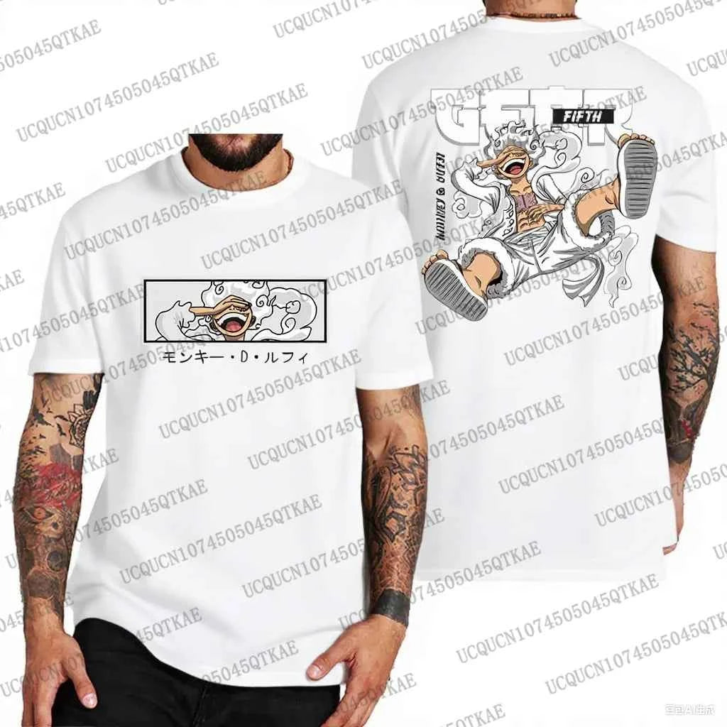 One Piece Luffy Oversized Cotton Tee - Stylish One Piece Luffy T-shirt for Fans