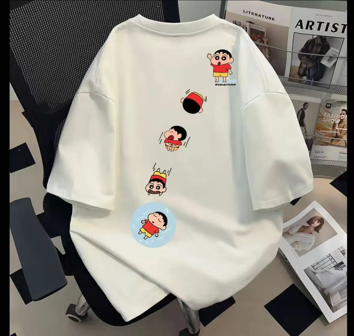 Crayon Shin-chan Y2K Oversized Tee - Neon Districts