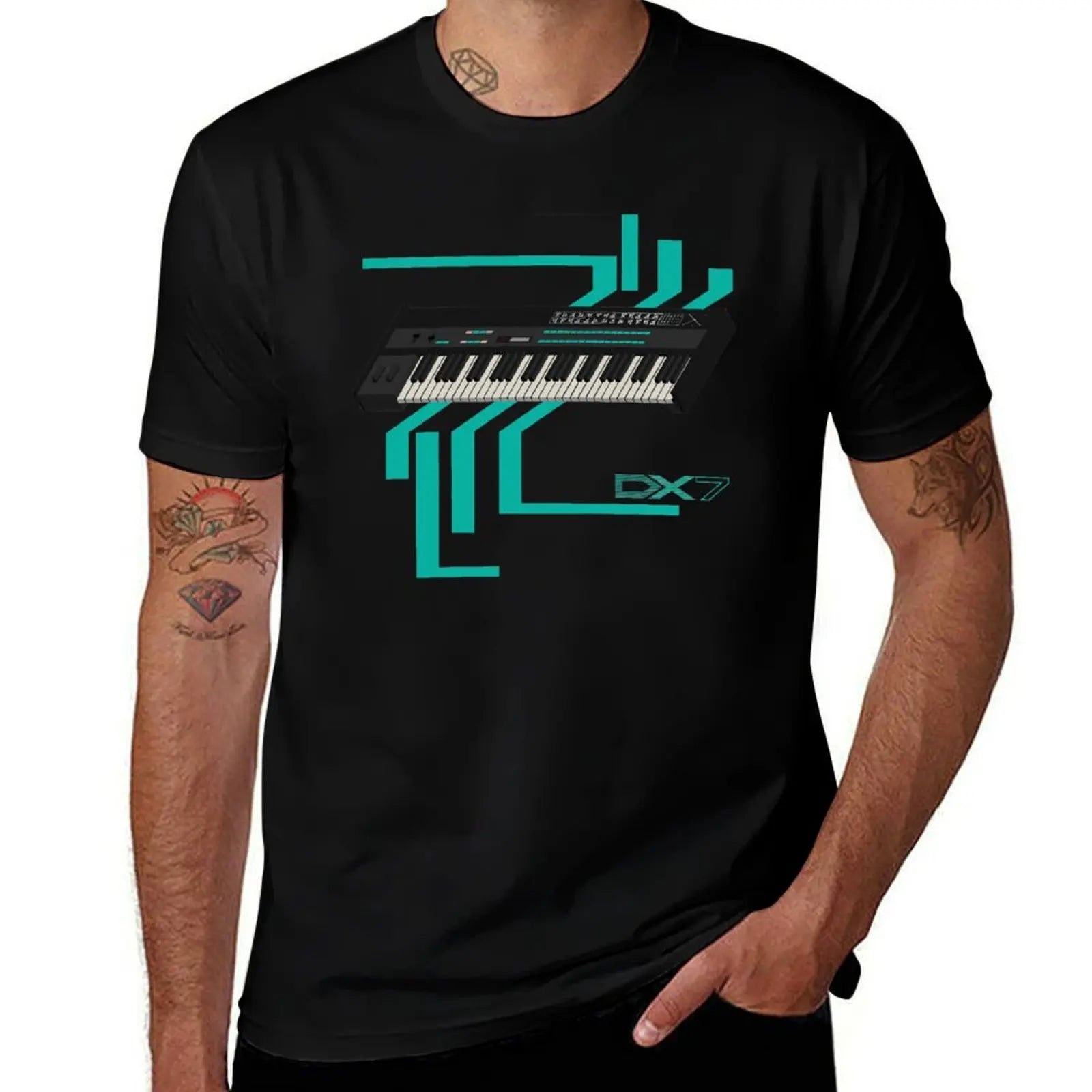 Yamaha DX7 — FM Synthesis Vintage Graphic Tee - Neon Districts