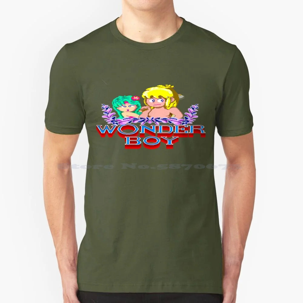 Wonder Boy — Arcade Classic Retro Vintage Tee - Neon Districts
