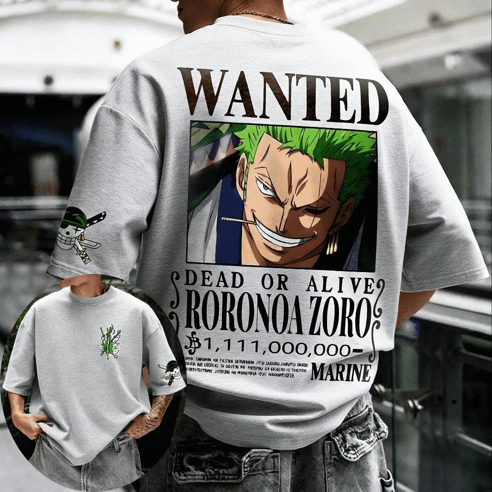 One Piece Roronoa Zoro Harajuku Tee - Neon Districts