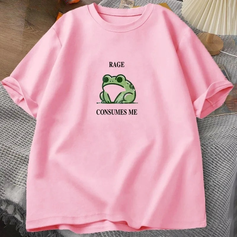 "Rage Consumes Me" — Silly Frog Vintage Graphic Tee - Neon Districts