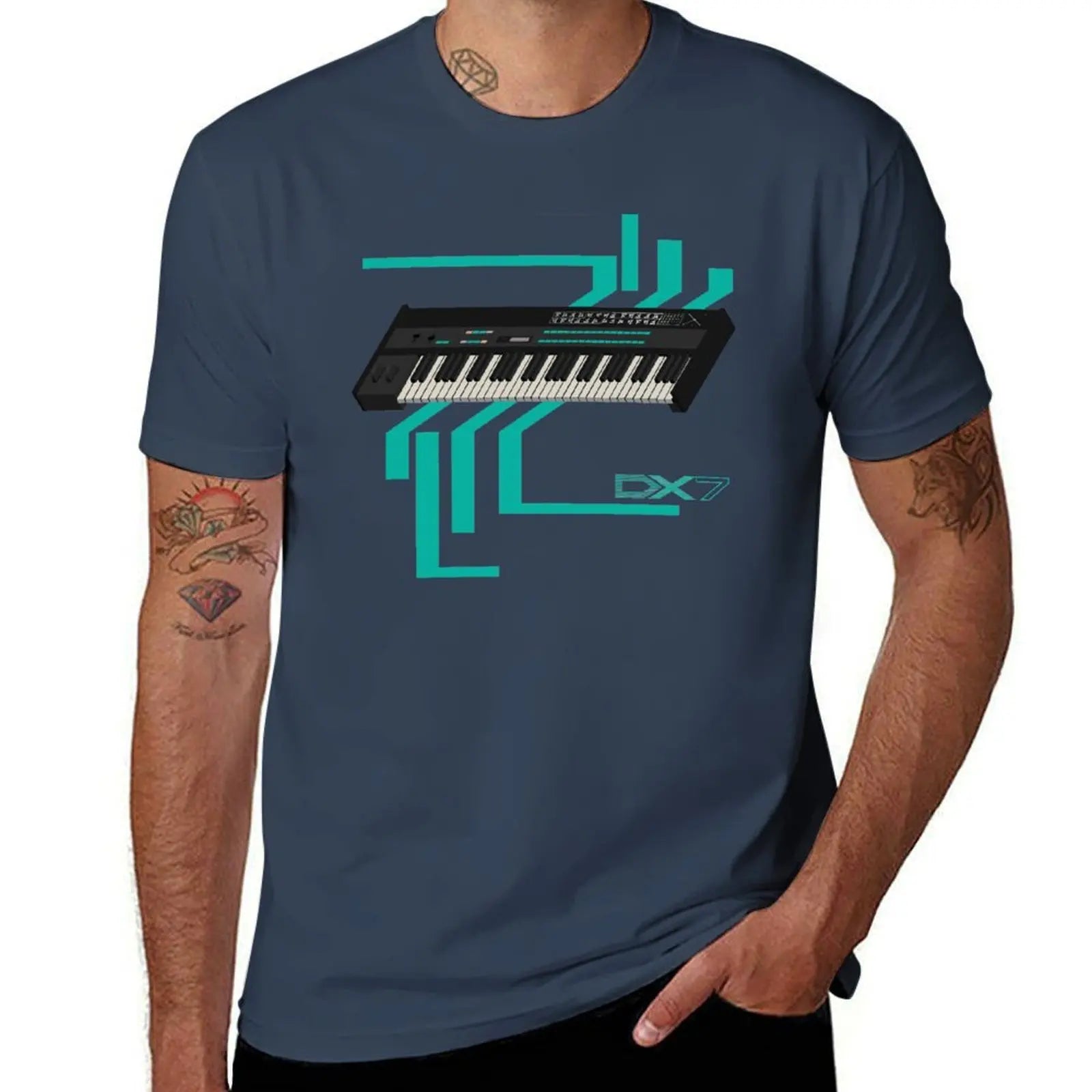 Yamaha DX7 — FM Synthesis Vintage Graphic Tee - Neon Districts
