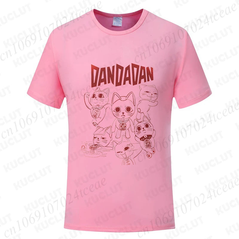 Dandadan Turbo Granny Cat Tee - Kawaii Anime Manga Shirt for Cat Lovers - Neon Districts